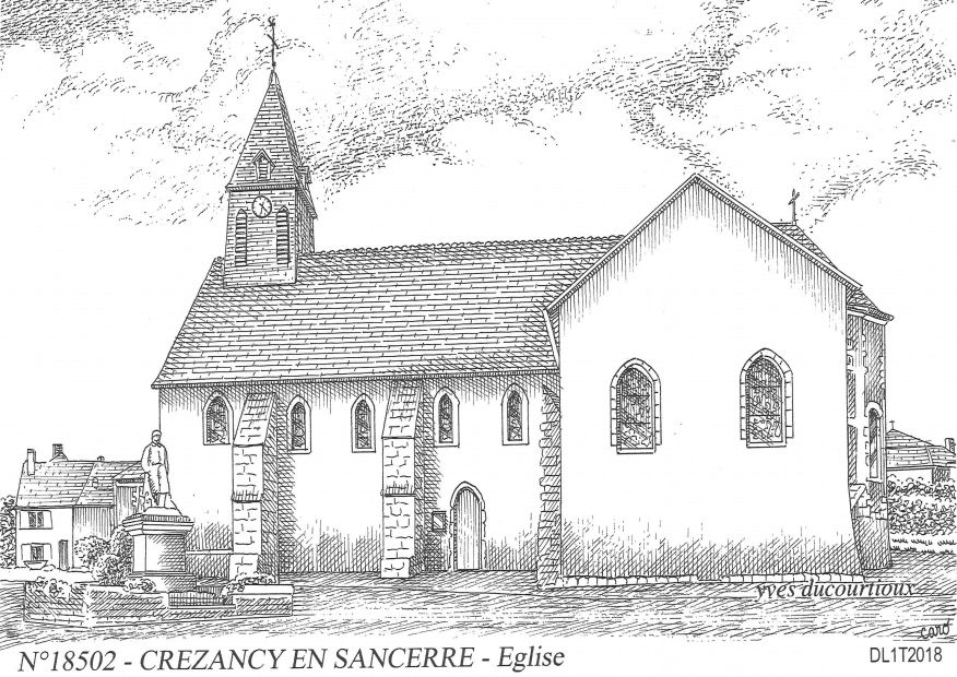 N 18502 - CREZANCY EN SANCERRE - glise
